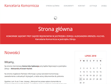 Tablet Screenshot of komornikjastrzebie.pl
